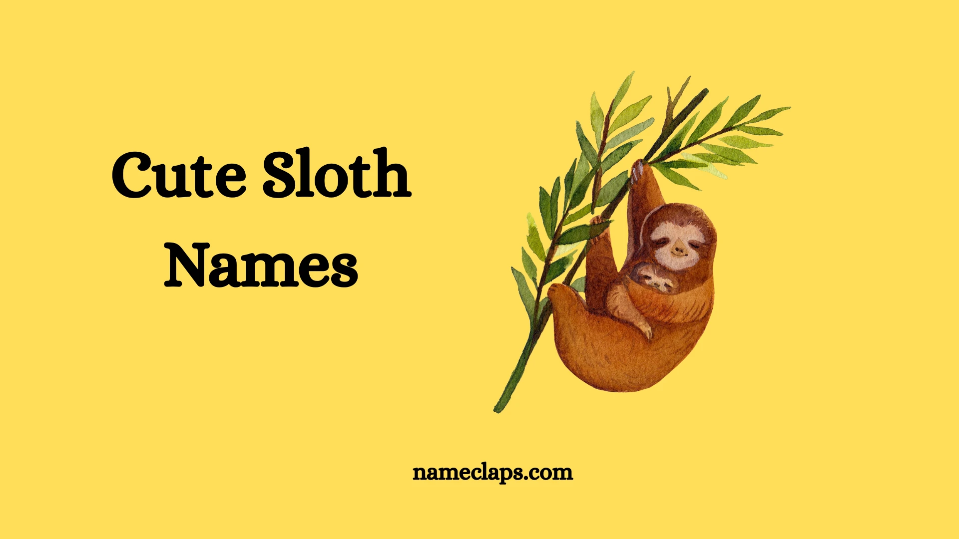 Cute Sloth Names With Name Generator (2026)