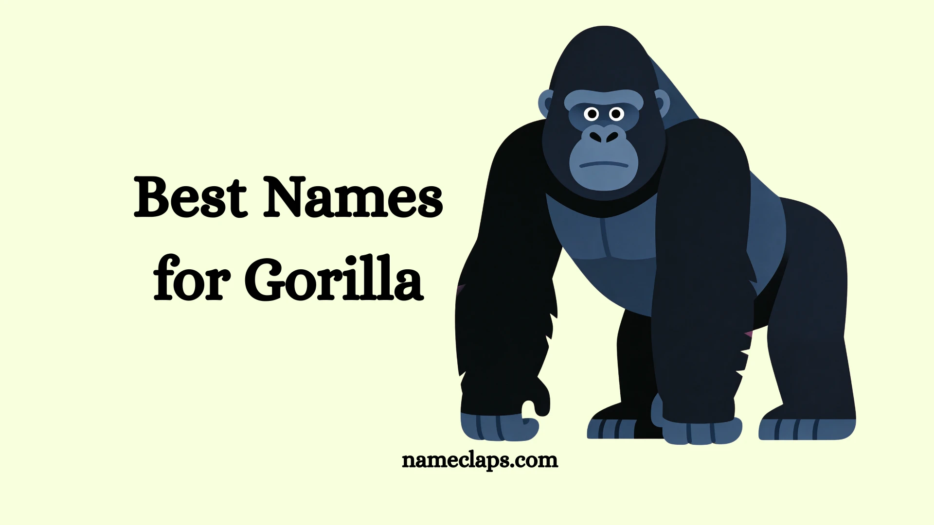 Catchy Gorilla Names With Name Generator (2026)
