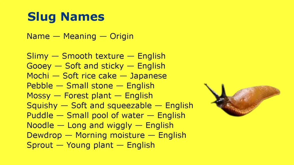 Slug Names