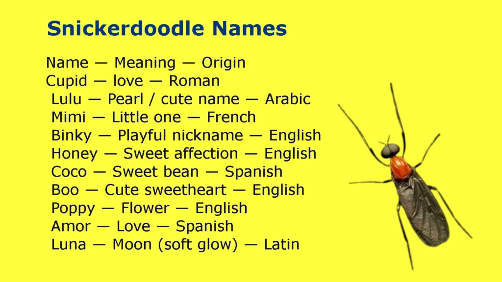 Lovebug Names