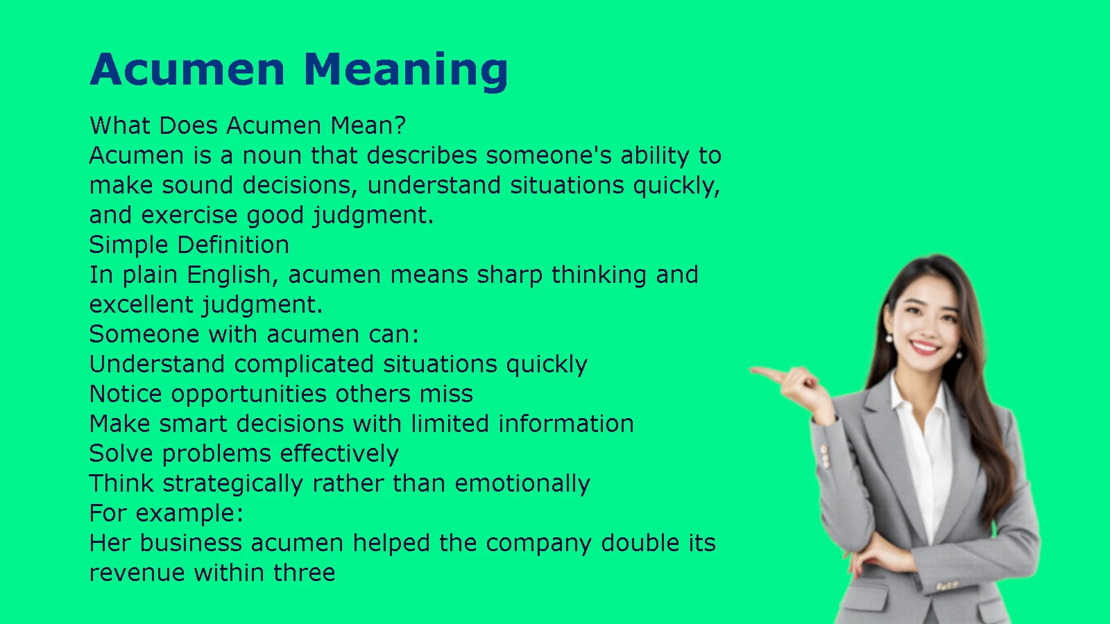 Acumen Meaning