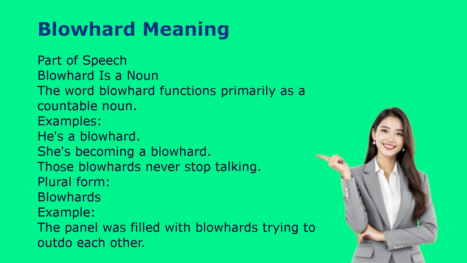 Blowhard Meaning