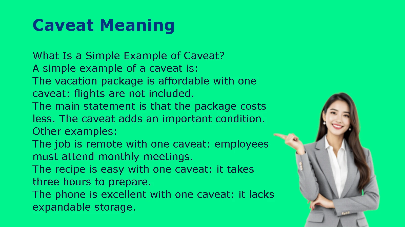 Caveat Meaning