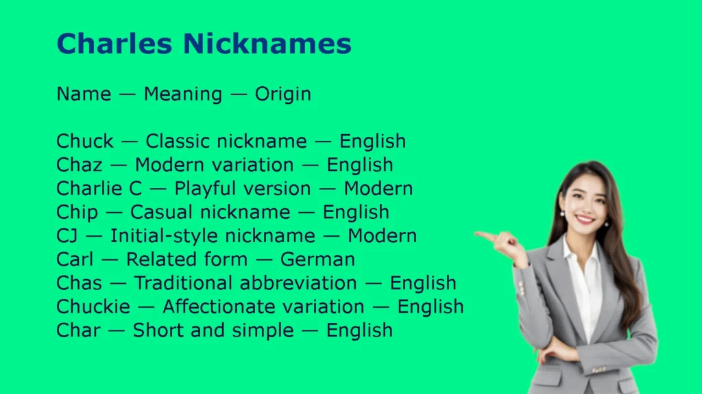 Charles Nicknames