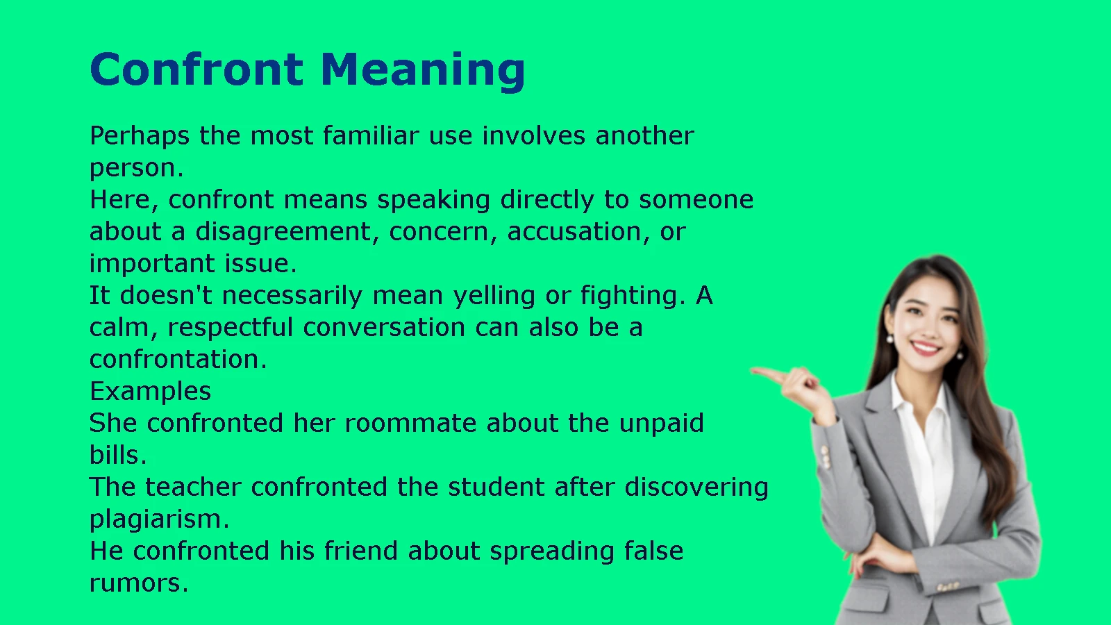 Confront Meaning