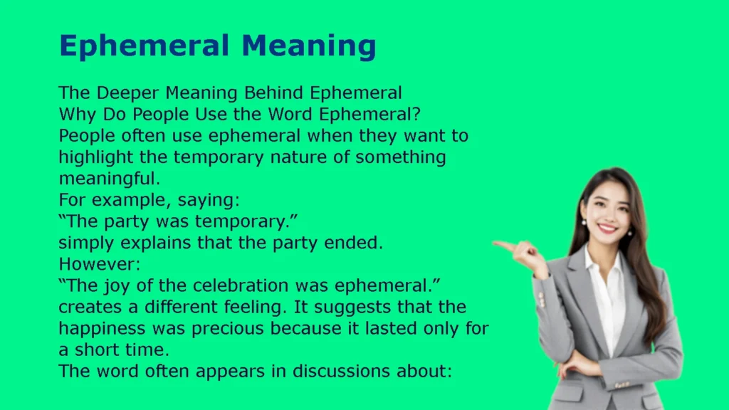 Ephemeral Meaning