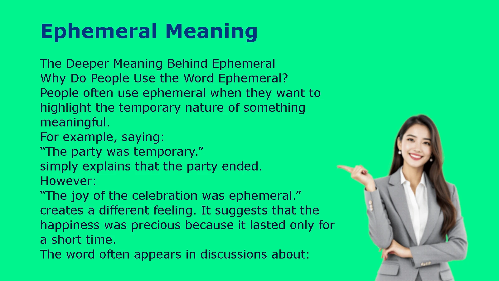 Ephemeral Meaning