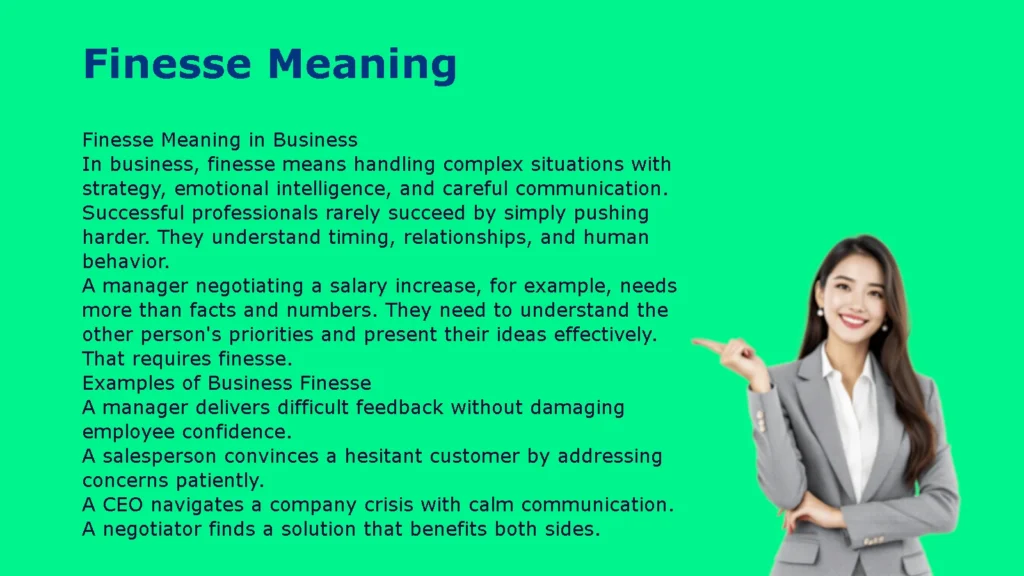 Finesse Meaning