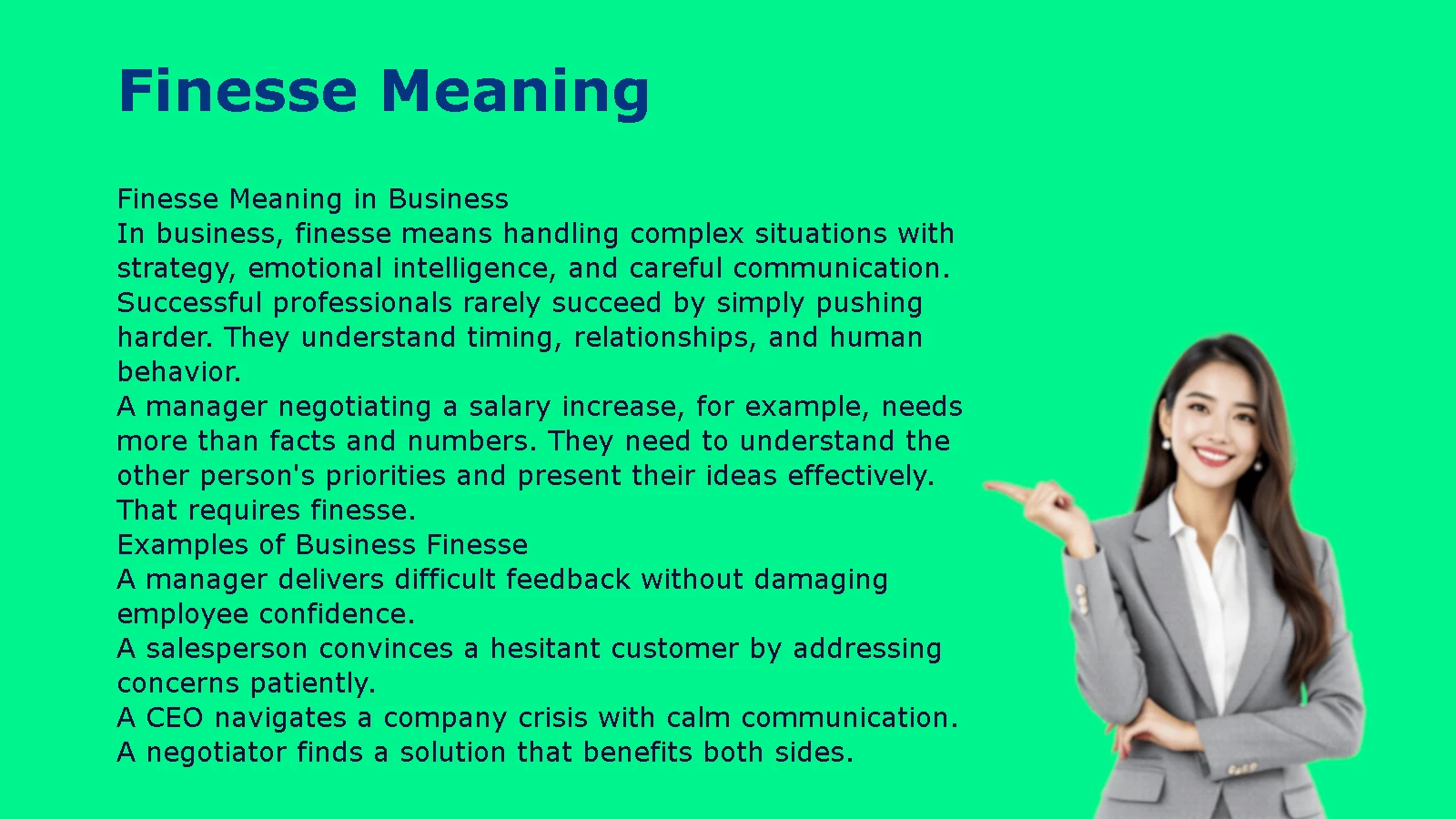 Finesse Meaning