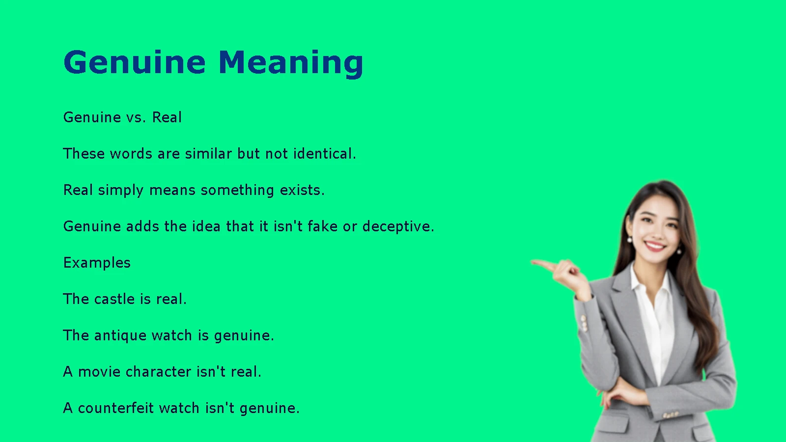 Genuine Meaning