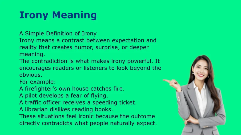 Irony Meaning