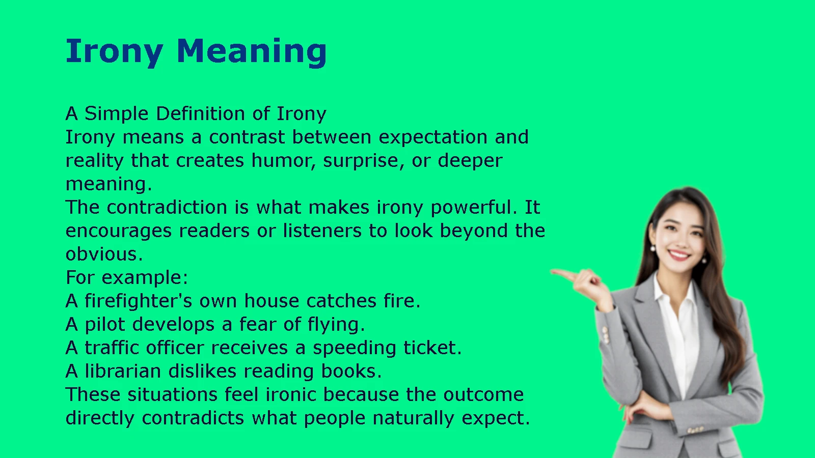 Irony Meaning