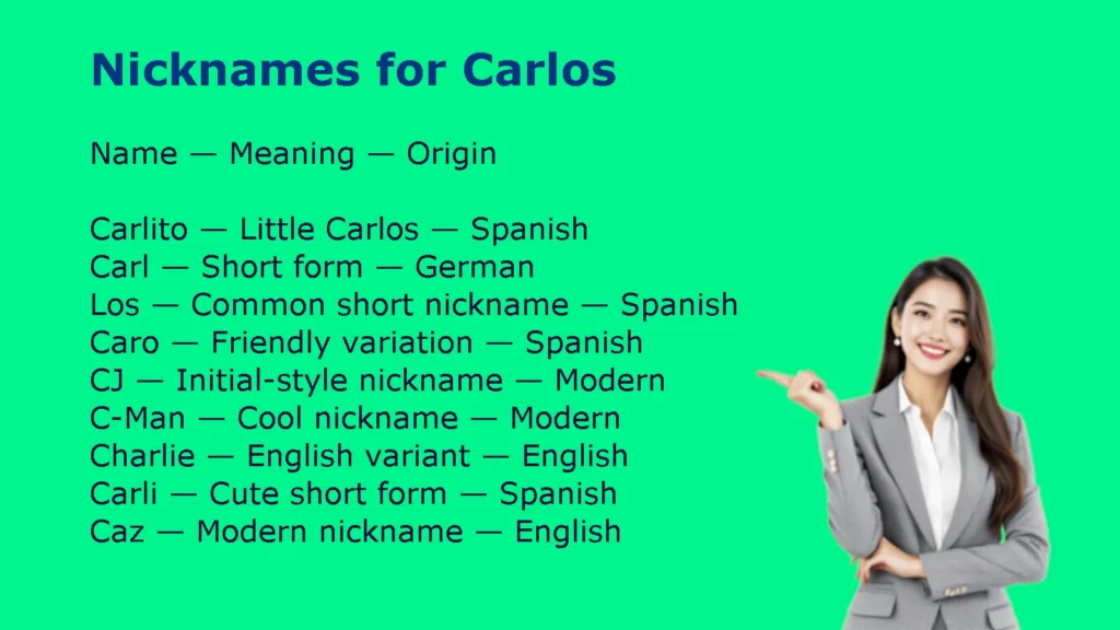 Nicknames for Carlos