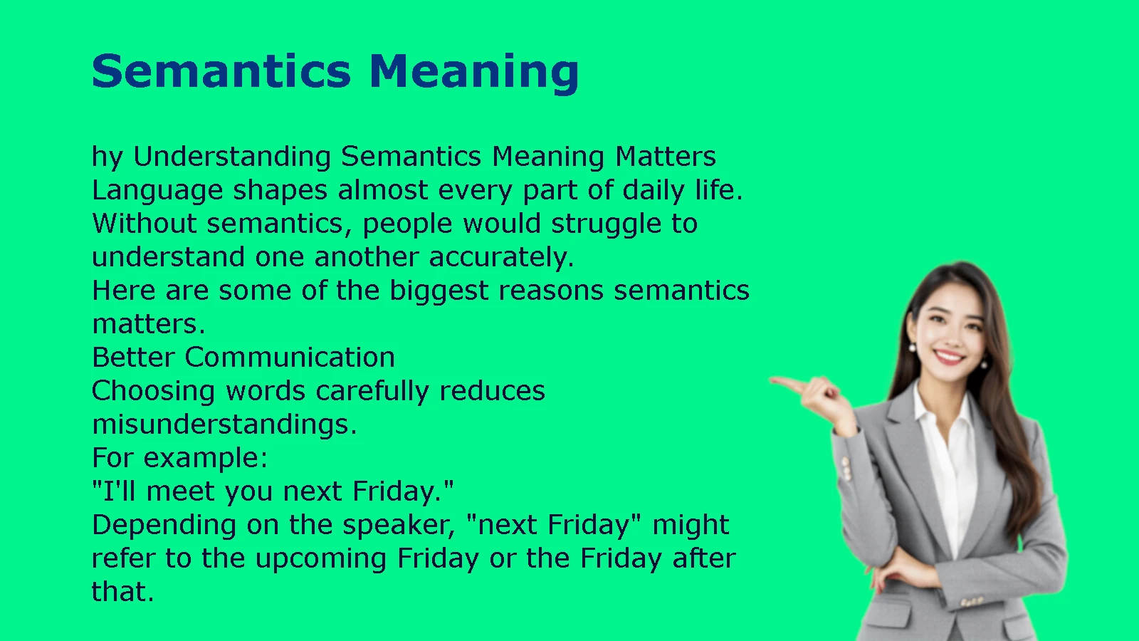 Semantics Meaning