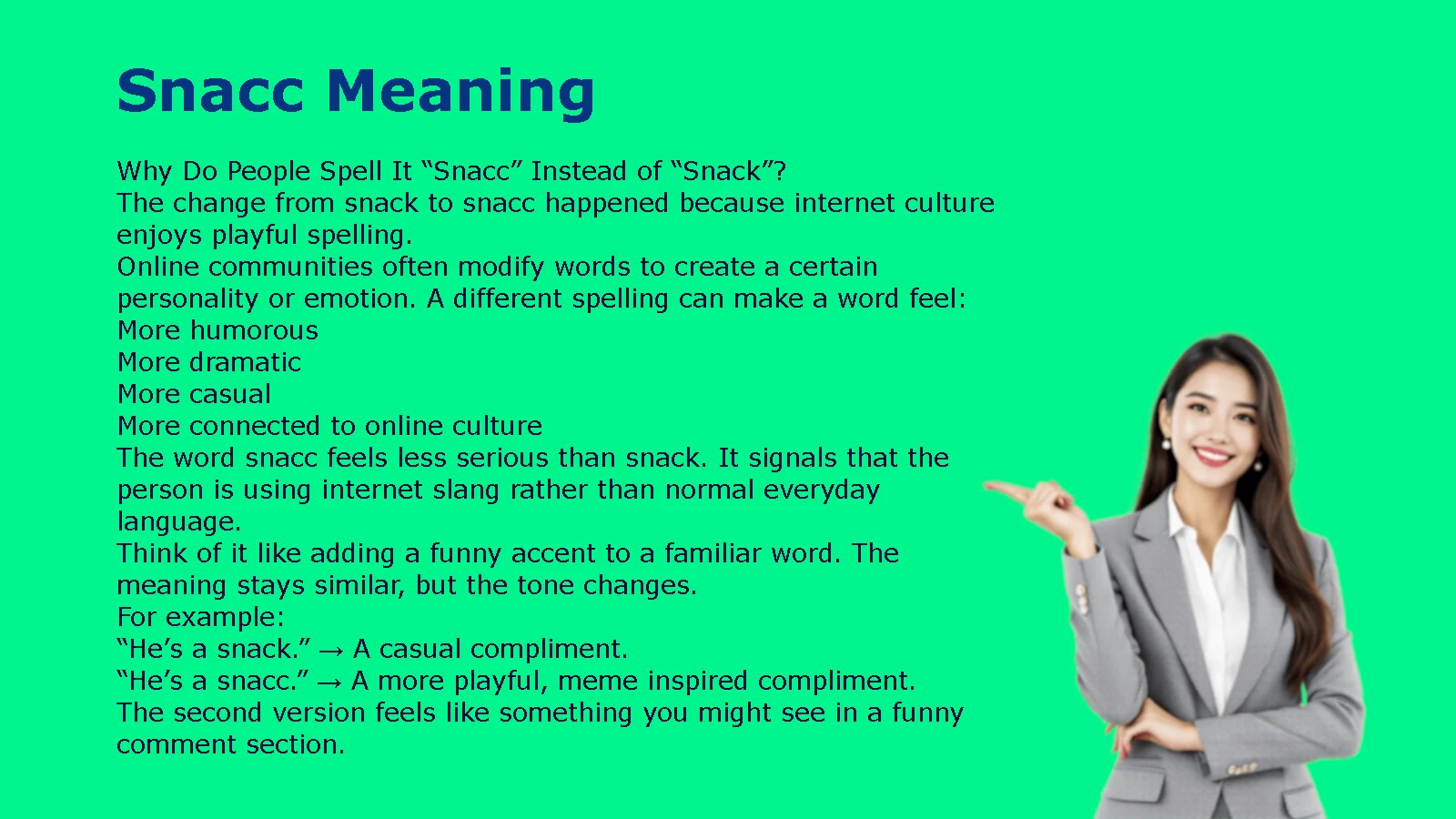 Snacc Meaning