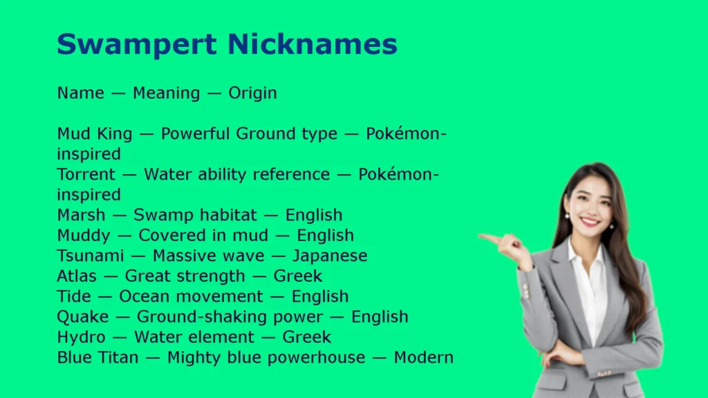 Swampert Nicknames