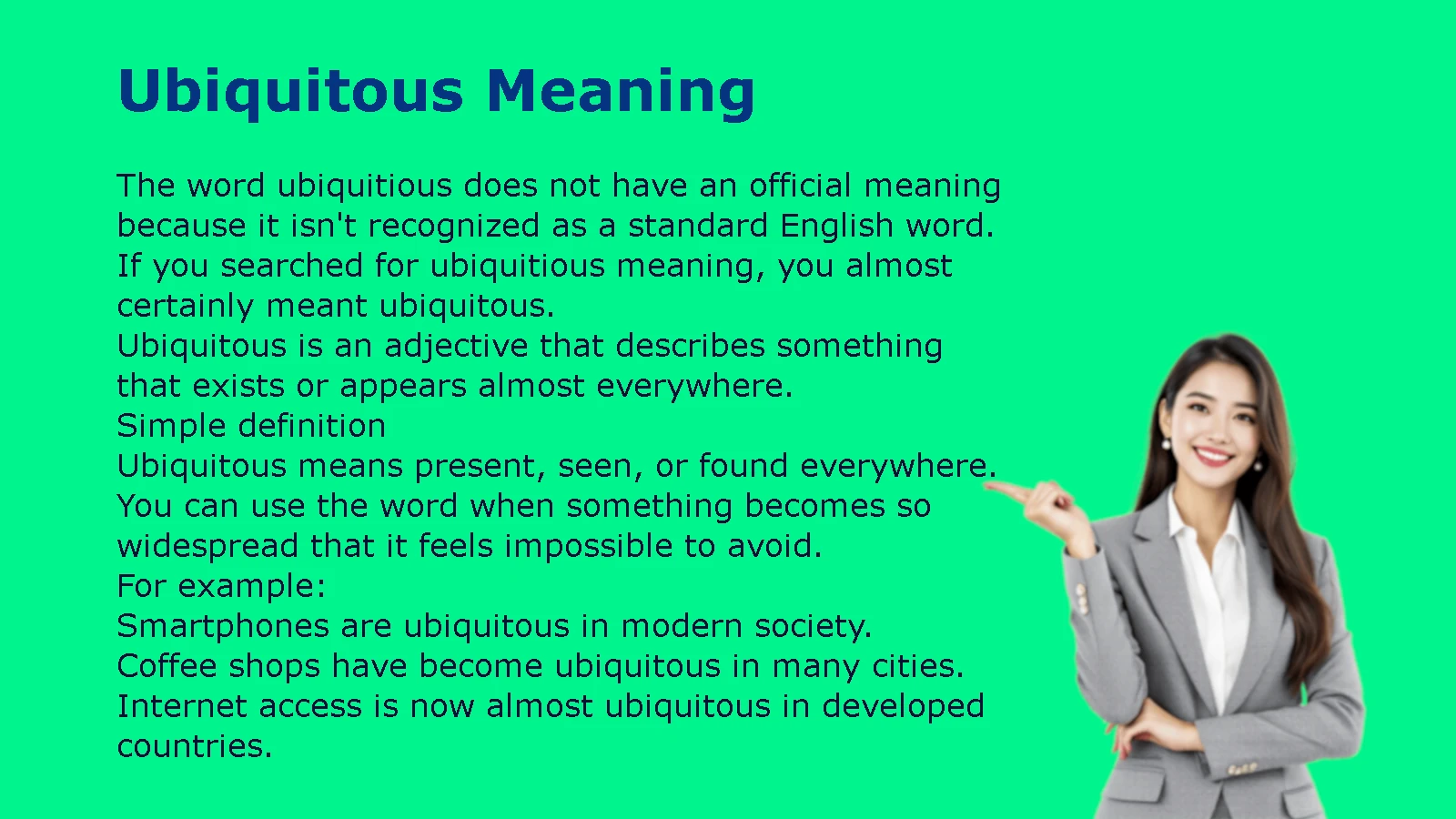 Ubiquitous Meaning