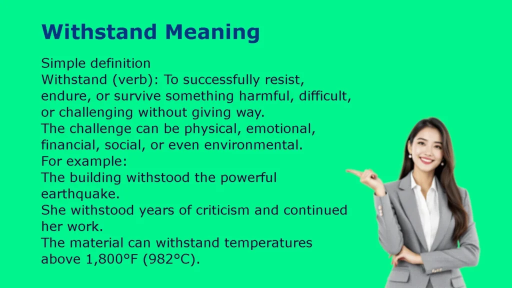 Withstand Meaning