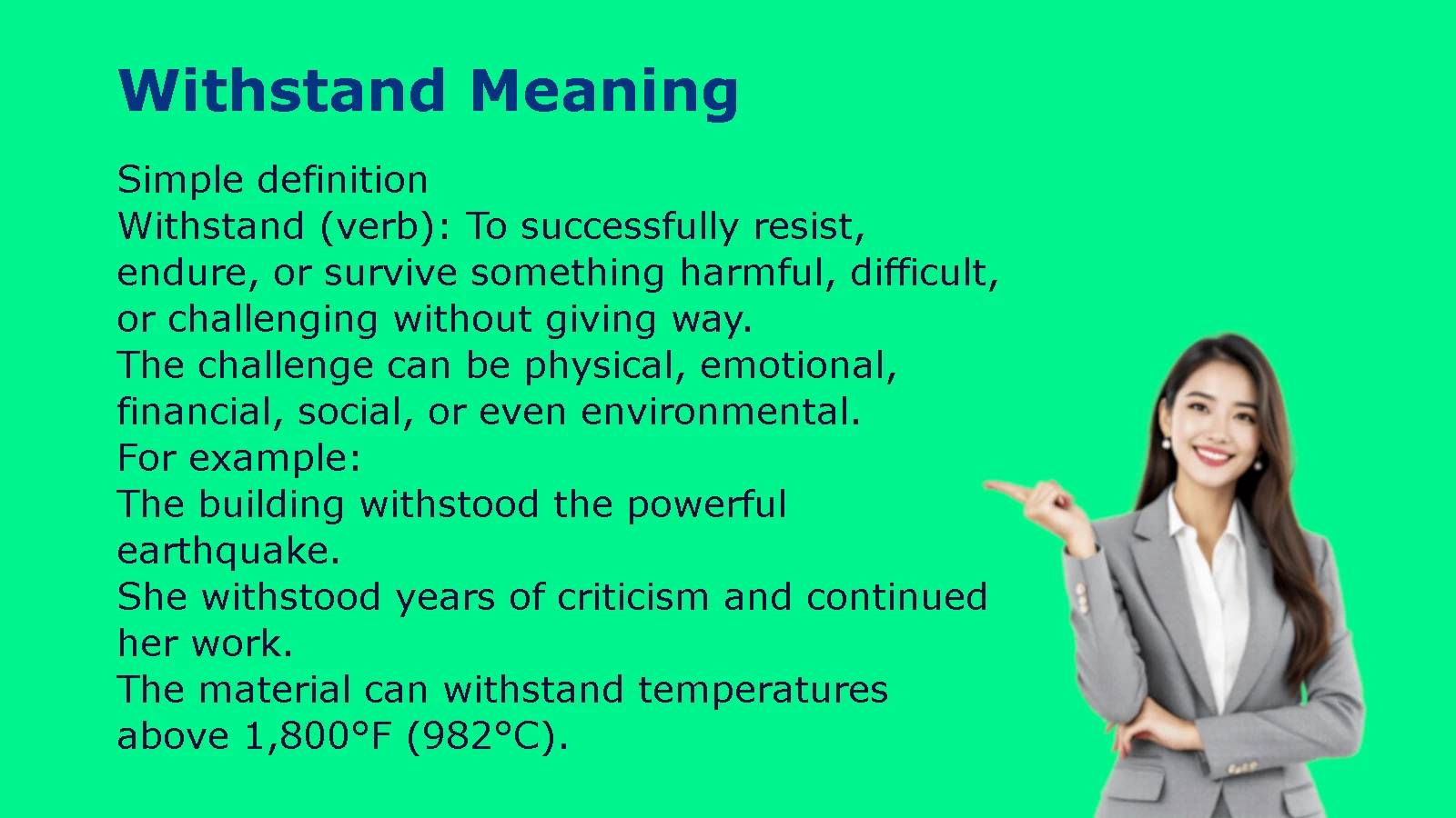 Withstand Meaning
