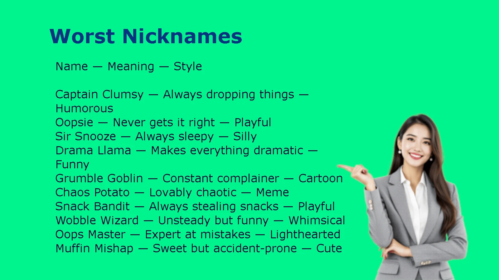 Worst Nicknames