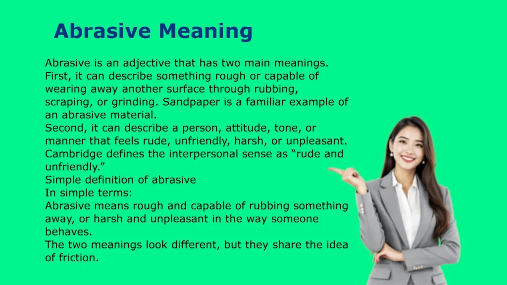 Abrasive Meaning