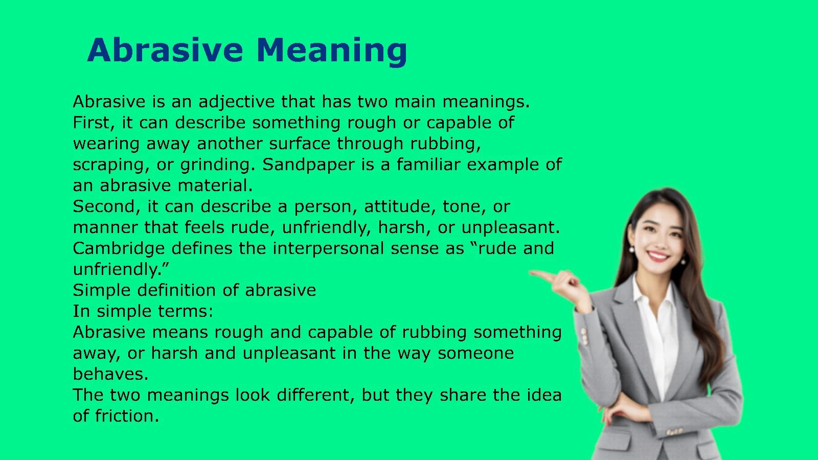 Abrasive Meaning
