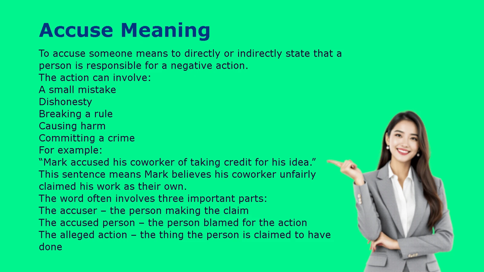 Accuse Meaning