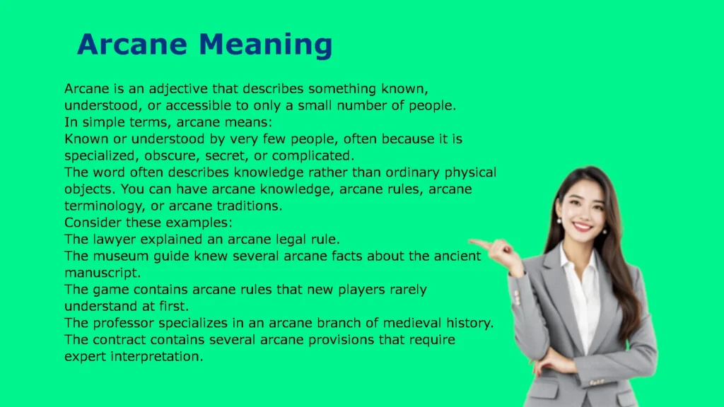Arcane Meaning