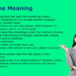 Arcane Meaning