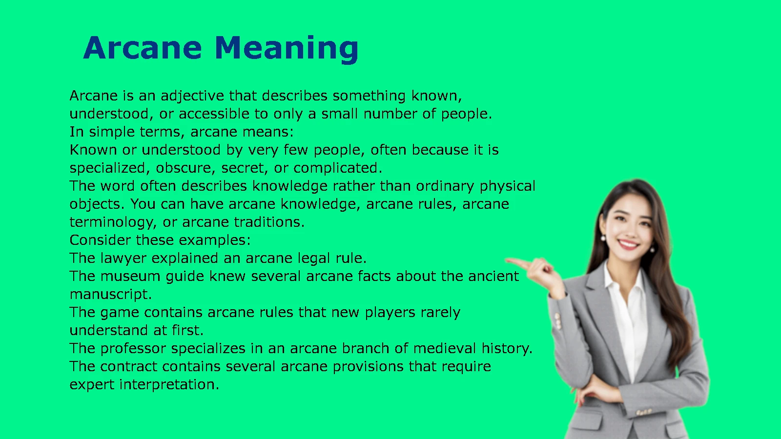 Arcane Meaning