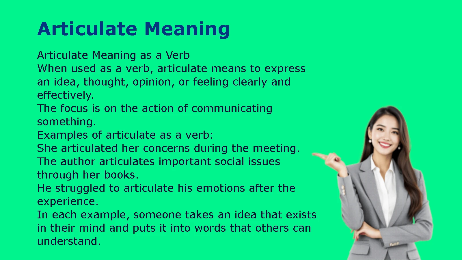 Articulate Meaning