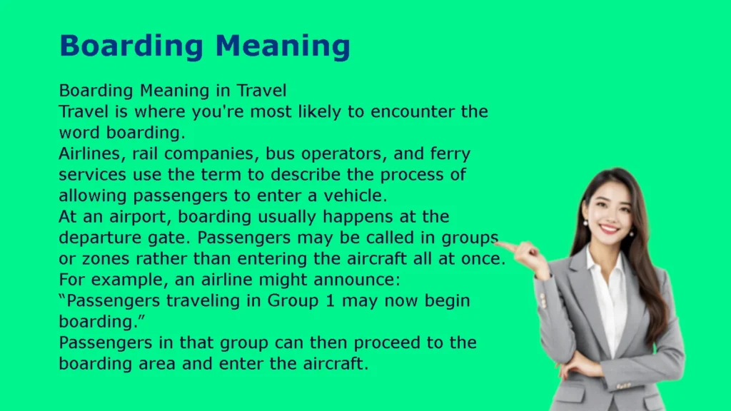 Boarding Meaning