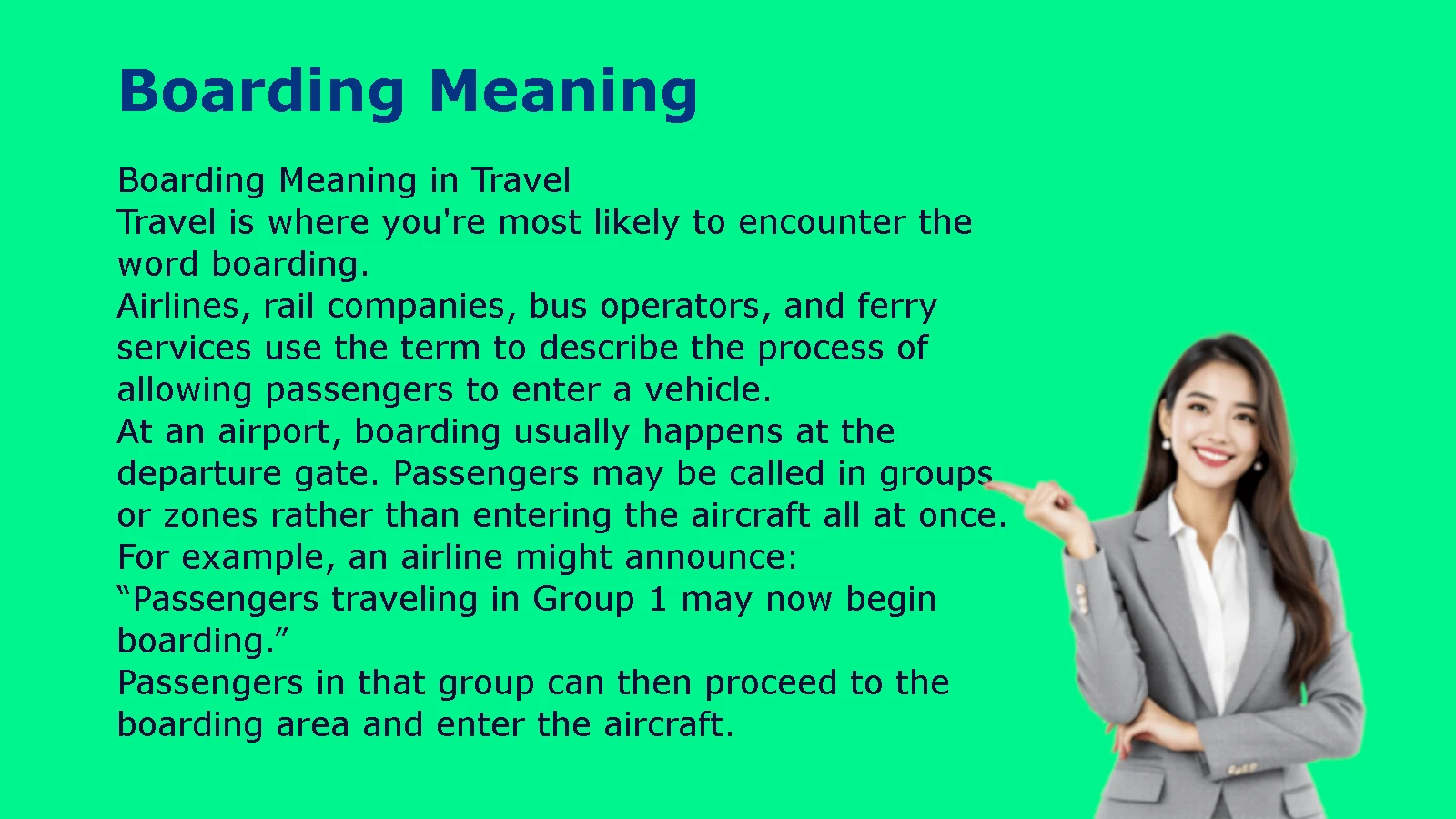Boarding Meaning