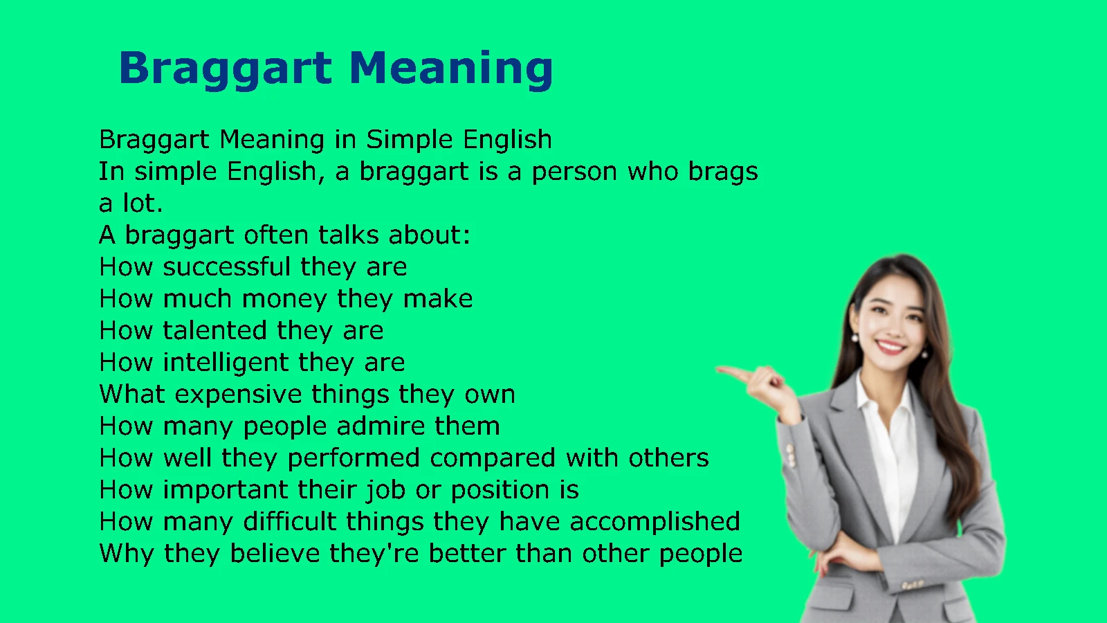 Braggart Meaning
