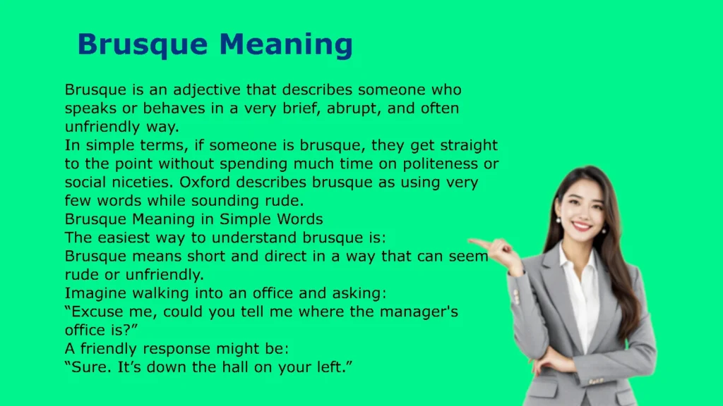Brusque Meaning