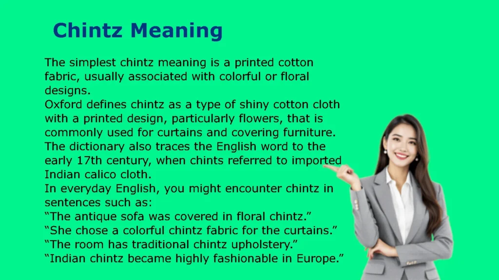 Chintz Meaning