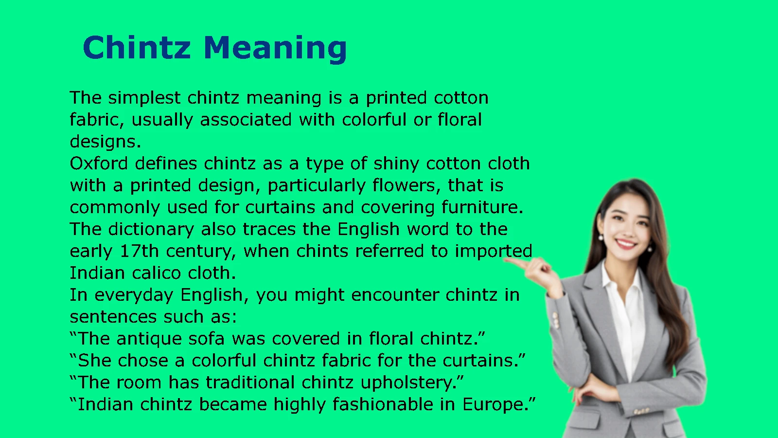 Chintz Meaning