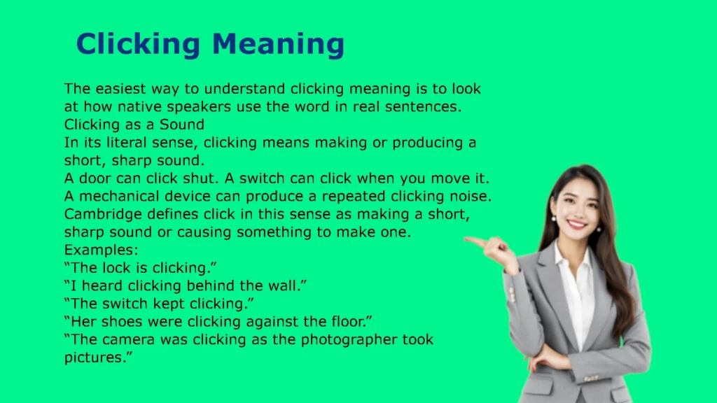 Clicking Meaning
