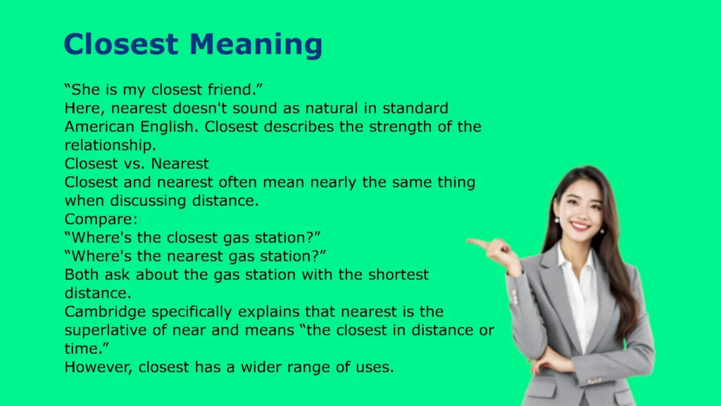 Closest Meaning