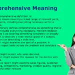 Comprehensive Meaning