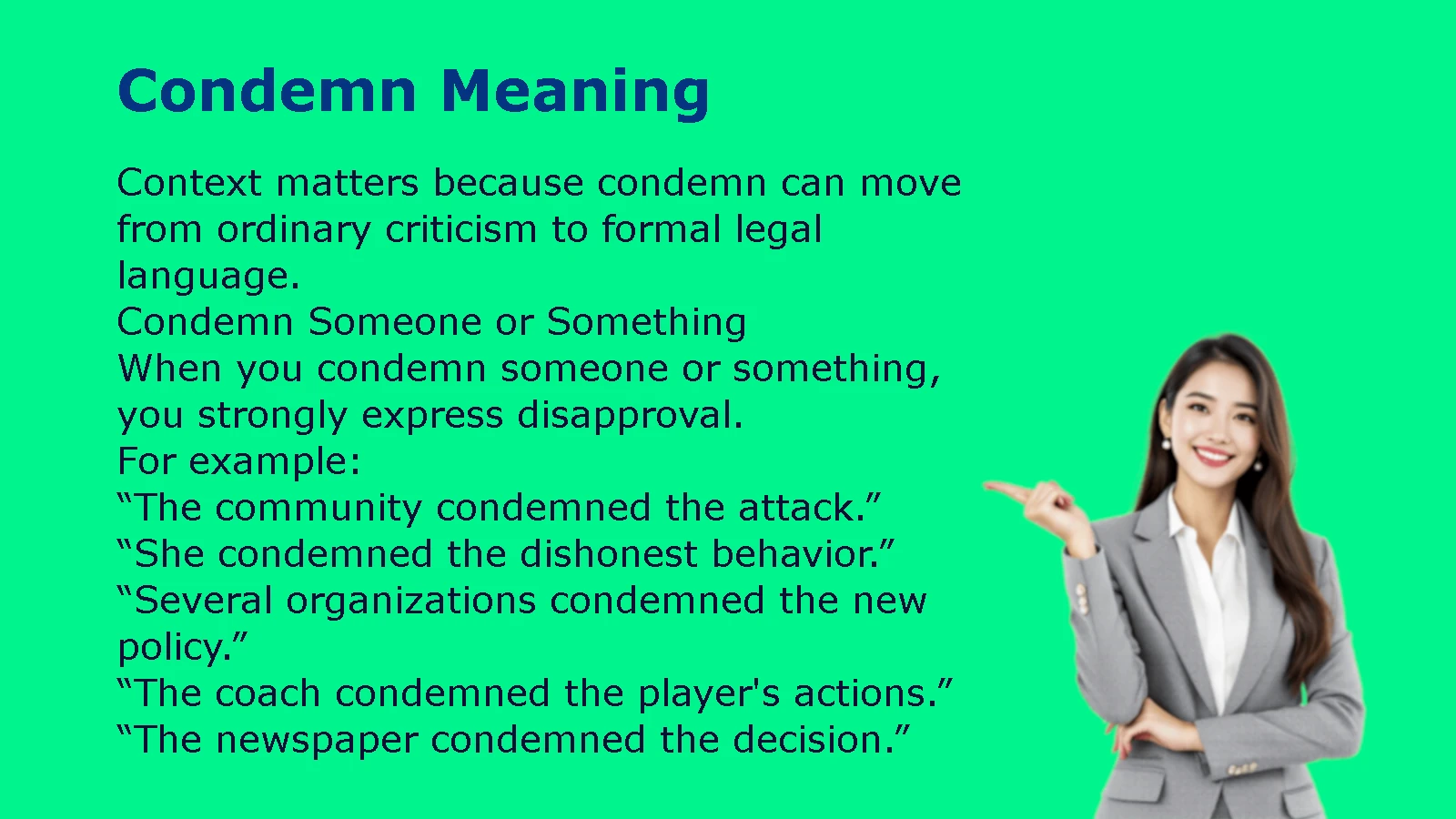 Condemn Meaning