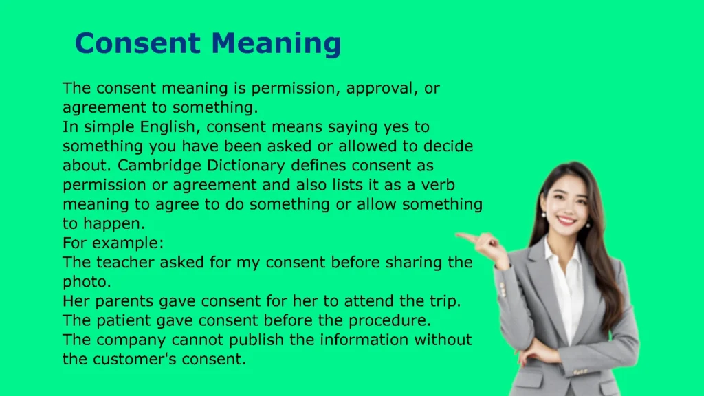 Consent Meaning