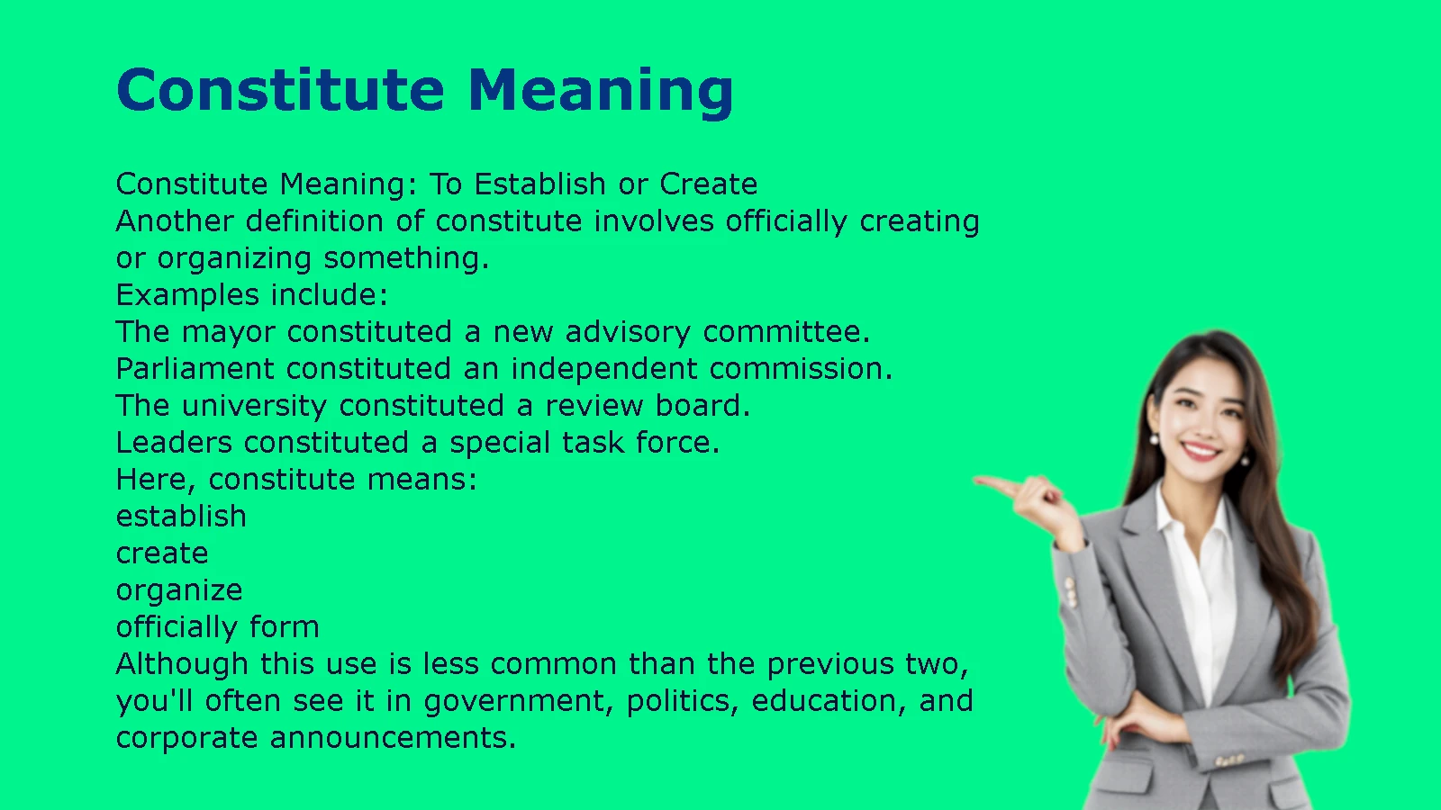 Constitute Meaning