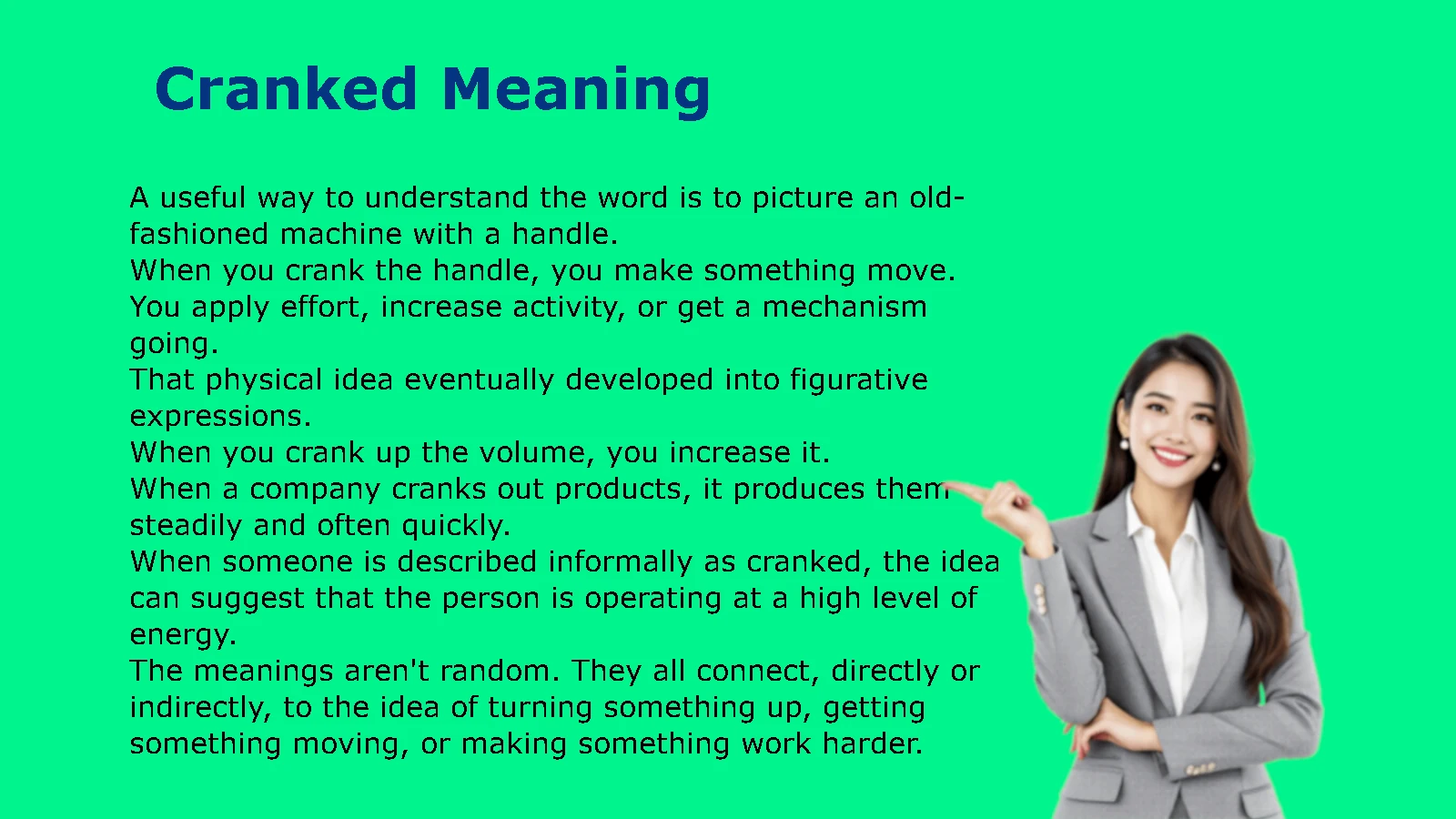 Cranked Meaning
