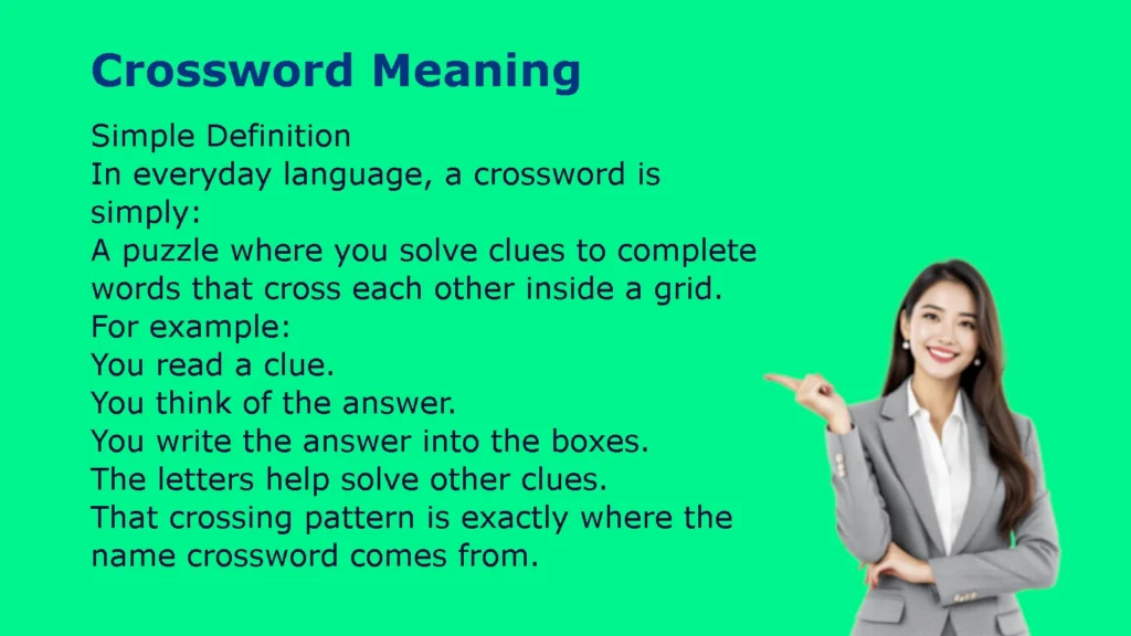 Crossword Meaning