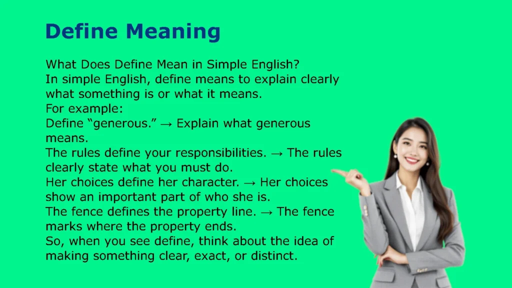 Define Meaning