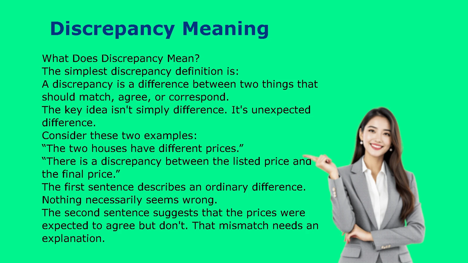 Discrepancy Meaning