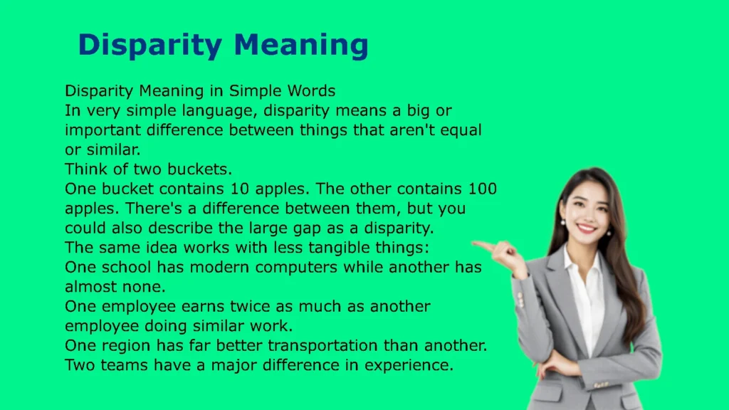 Disparity Meaning