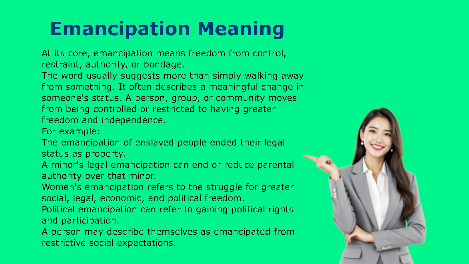 Emancipation Meaning