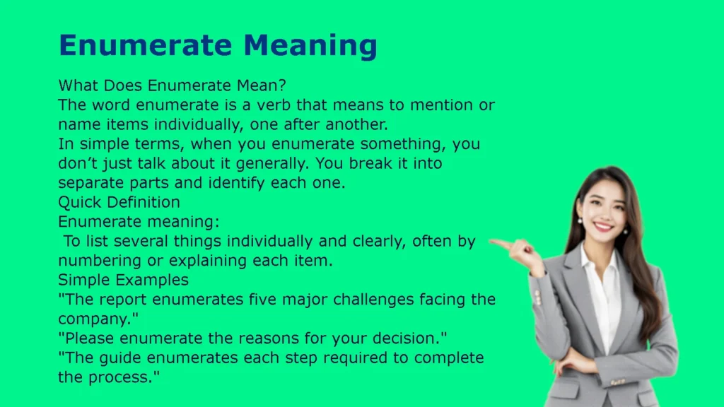 Enumerate Meaning